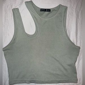Teal Shein Crop Top